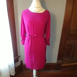 HOT pink spring dress